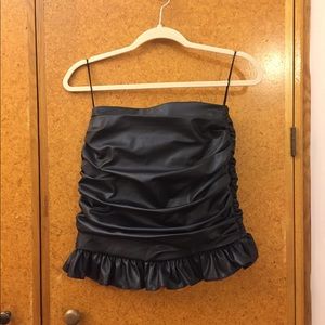 NWT Orseund Iris Cha Cha Vegan Leather Skirt sz S